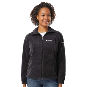 Columbia Women’s Benton Springs Fleece Full-Zip Jacket (Black) with logo Embroidered