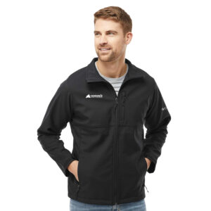 Columbia Men's Ascender Soft Shell Jacket (Black) with logo Embroidered
