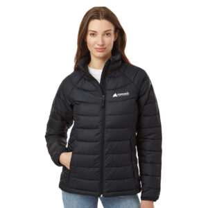 Columbia Women's Powder Lite II Full Zip Jacket (Black) with logo Embroidered