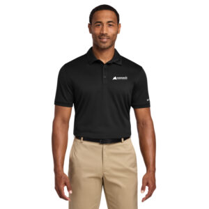 Nike Dri-FIT Players Modern Fit Polo (Black) with logo Embroidered