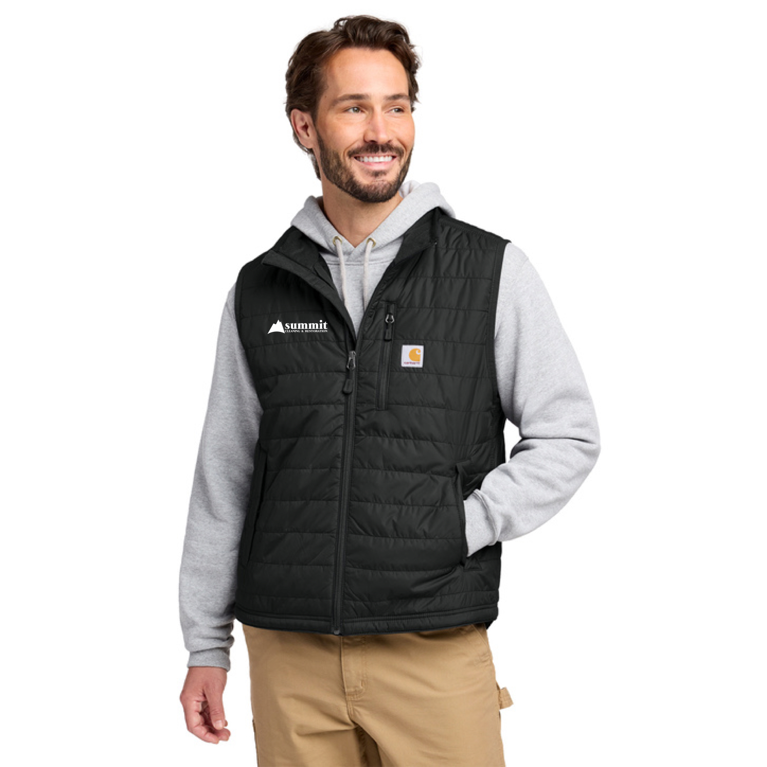 Carhartt® Gilliam Vest (Black) with logo Embroidered