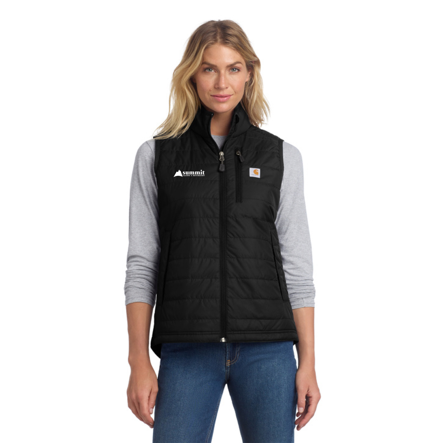 Carhartt® Women’s Gilliam Vest (Black) with logo Embroidered