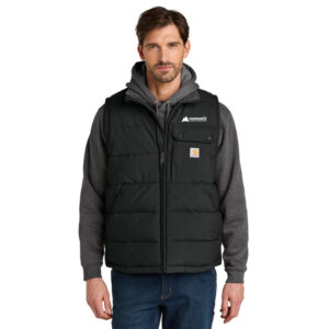 Carhartt® Montana Insulated Vest (Black) with Logo Embroidered