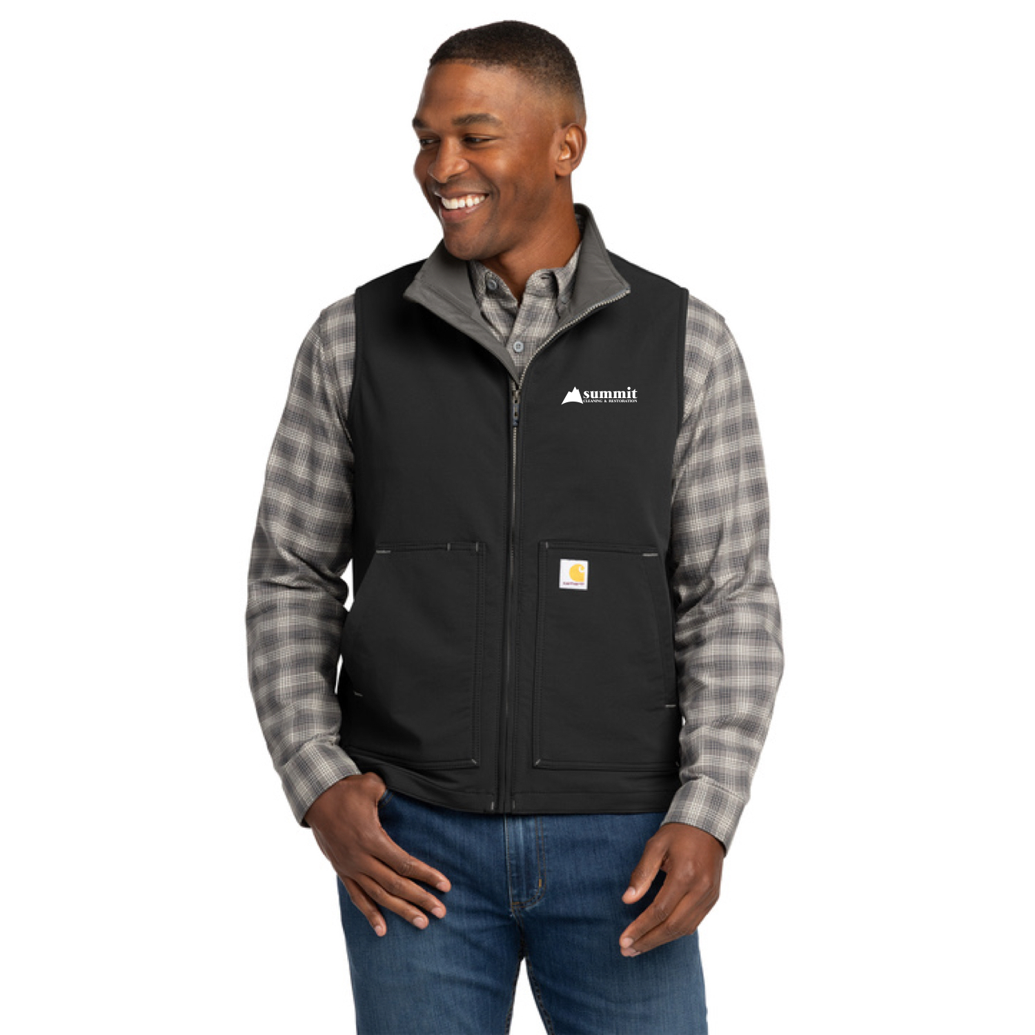 Carhartt® Super Dux™ Soft Shell Vest (Black) with logo Embroidered