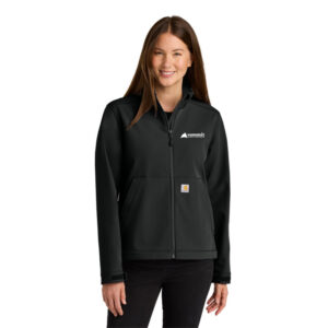 Carhartt® Women’s Rain Defender® Soft Shell Jacket (Black) with logo Embroidered
