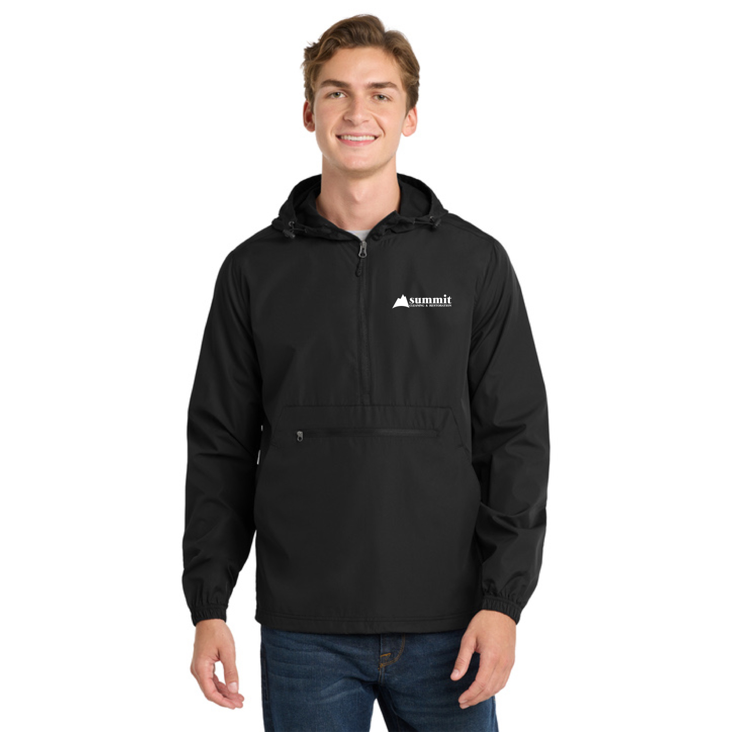 Sport-Tek ® Packable Anorak with Logo Embroidered