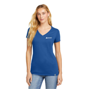 New Era® Women's Heritage Blend V-Neck Tee with Logo Embroidered