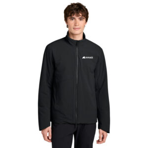 MiiR® Sashiko Full-Zip Stretch Puffy (Black) with logo Embroidered