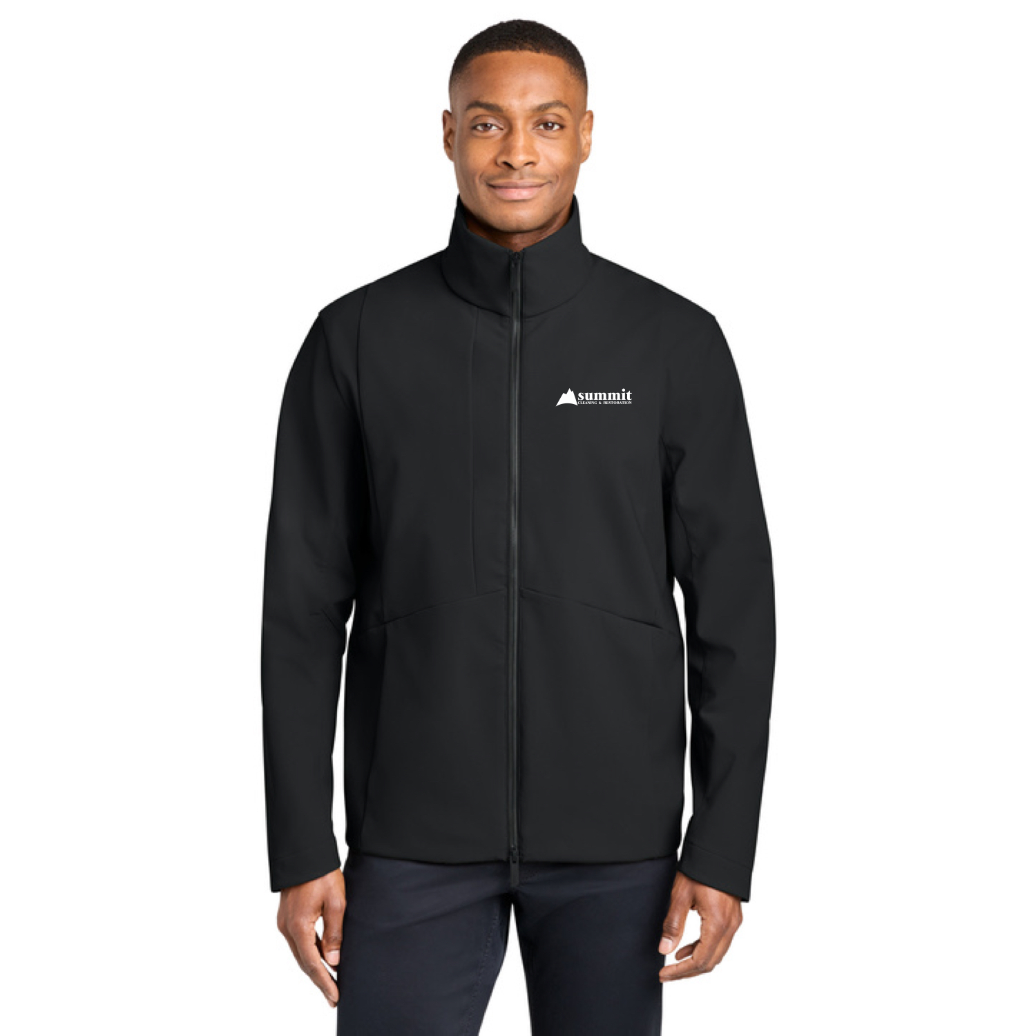 MiiR® Nozawa Full-Zip Soft Shell (Black) with logo Embroidered