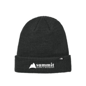 The North Face® Truckstop Beanie (Black) with Logo Embroidered