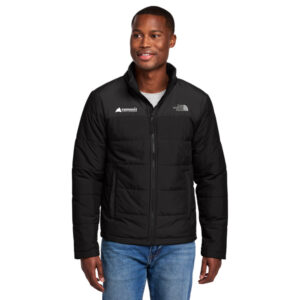 The North Face® Chest Logo Everyday Insulated Jacket (Black) with logo Embroidered