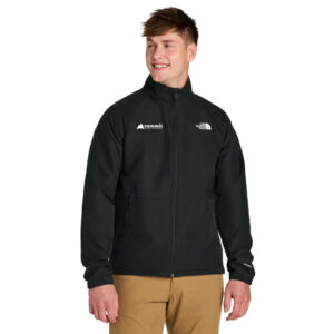 The North Face® Barr Lake Soft Shell Jacket (Black) with Logo Embroidered