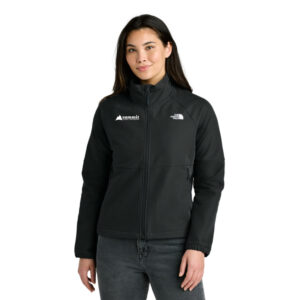 The North Face® Women’s Barr Lake Soft Shell Jacket (Black) with Logo Embroidered