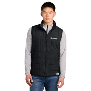 The North Face® Iron Drift Quilted Vest (Black) with logo Embroidered