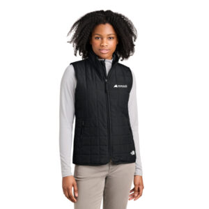 The North Face® Women’s Iron Drift Quilted Vest (Black) with logo Embroidered