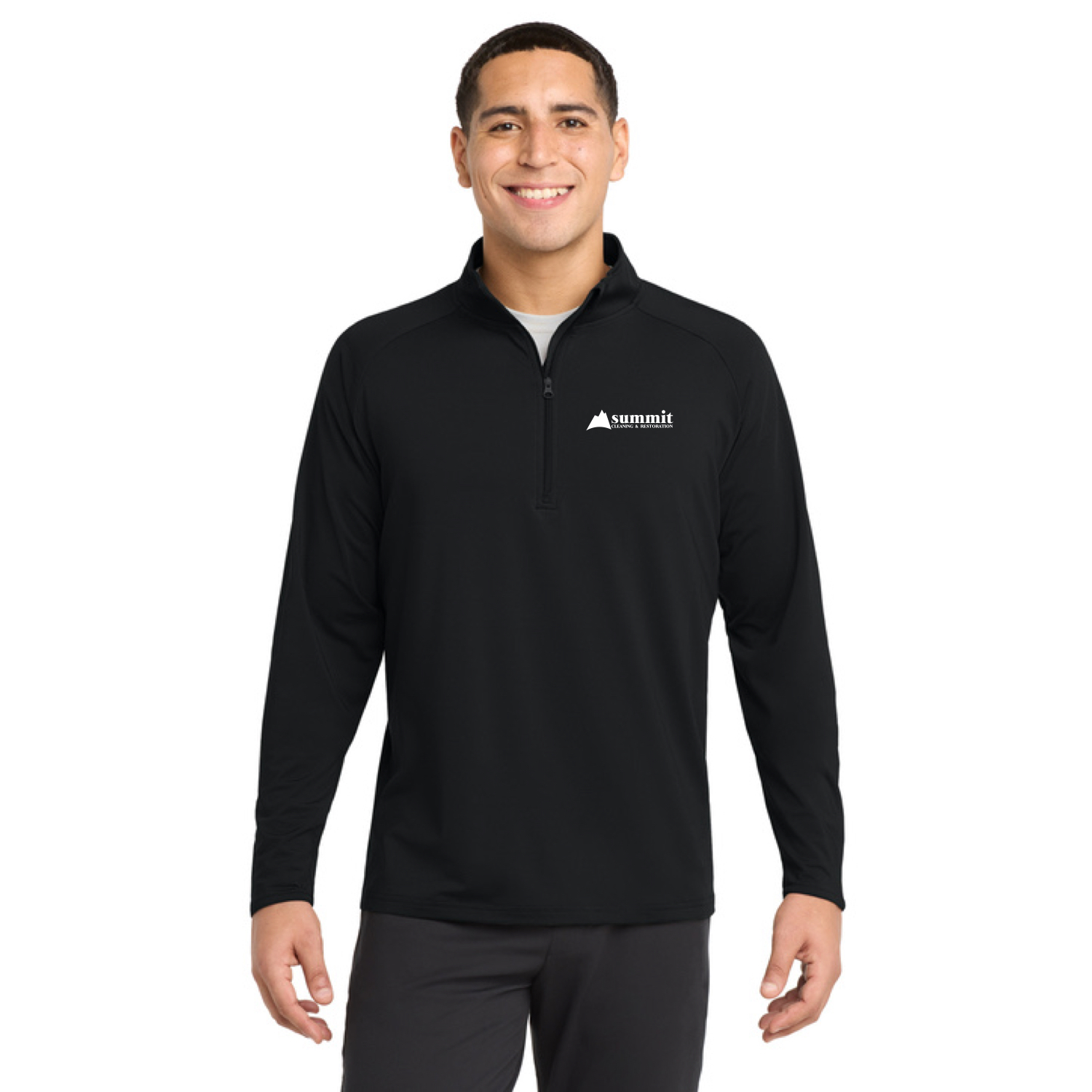 Sport-Tek® Sport-Wick® Stretch 1/4-Zip Pullover with Logo Embroidered