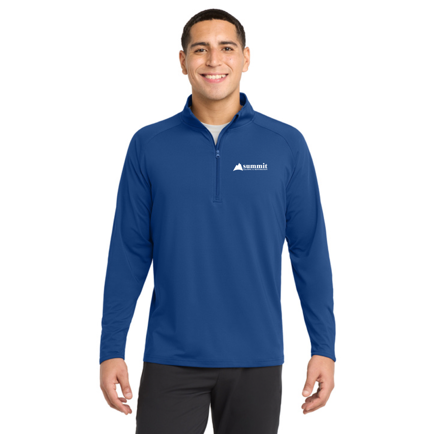 Sport-Tek® Sport-Wick® Stretch 1/4-Zip Pullover with Logo Embroidered - Image 2