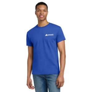 Gildan Ultra Cotton® 100% US Cotton T-Shirt (Royal) with DTF Print Left Chest